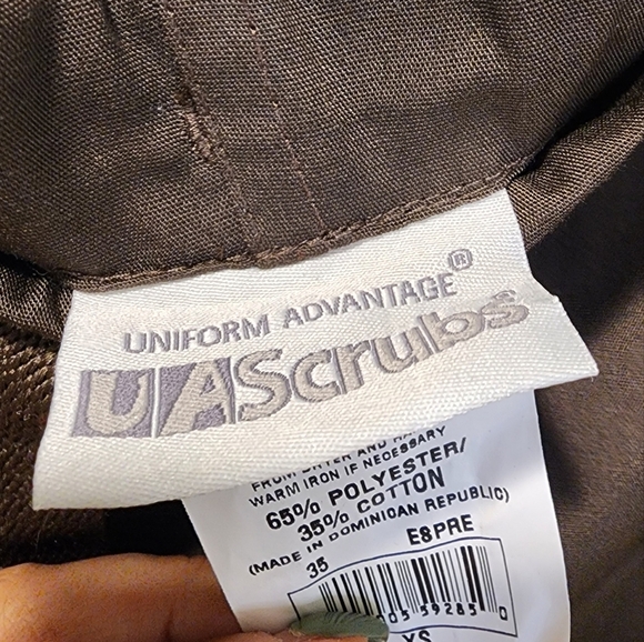 Uniforn Advantige Brown Scrub Pants Size XS NWT - Picture 9 of 11